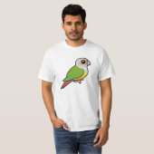 Birdorableのシナモン緑cheekedのConure Tシャツ (正面フル)