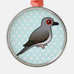 Birdorableのダイヤモンドの鳩 メタルオーナメント