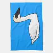Birdorableのナキハクチョウ キッチンタオル (縦)