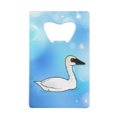 Birdorableのナキハクチョウ クレジットカード栓抜き (裏面)