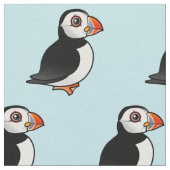 Birdorableのニシツノメドリ ファブリック (クローズアップ)