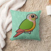 Birdorableのパイナップル緑cheekedのConure クッション (ブランケット)