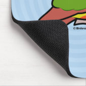 Birdorableのパイナップル緑cheekedのConure マウスパッド (コーナー)