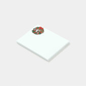 Birdorableのフクロウのクリスマスのリース ポストイット (アングル)