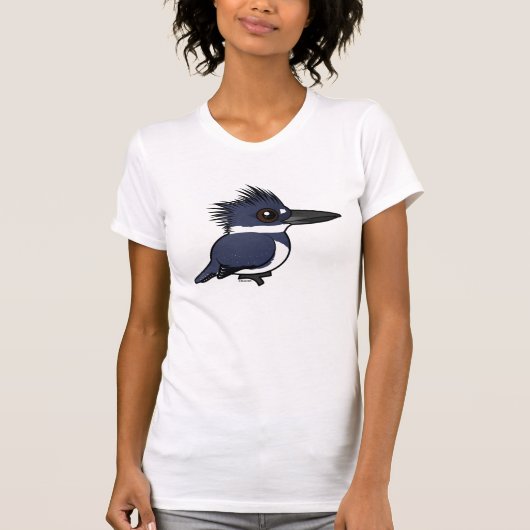Birdorableのベルトを付けられたカワセミ(男性) Tシャツ (正面)