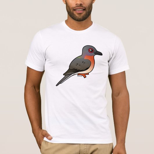 Birdorableのリョコウバト Tシャツ (正面)