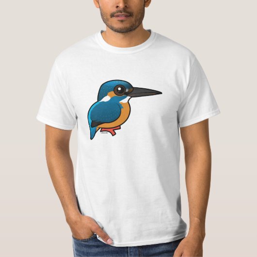 Birdorableの公有地のカワセミ Tシャツ (正面)