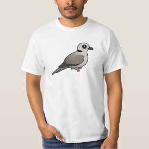 Birdorableの欧亜混血人によって襟首をつかまれる鳩 Tシャツ