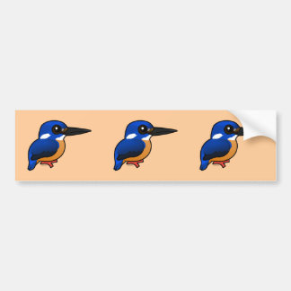 Birdorableの紺碧のカワセミ バンパーステッカー