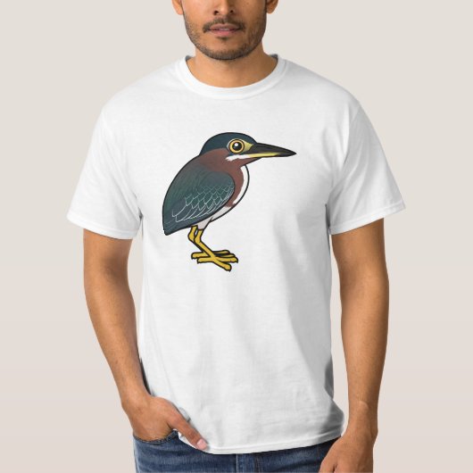 Birdorableの緑の鷲 Tシャツ (正面)