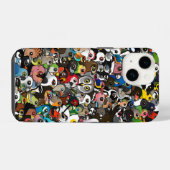 Birdorableの群れ iPhoneケース (裏面横)