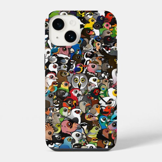 Birdorableの群れ iPhoneケース (裏面)