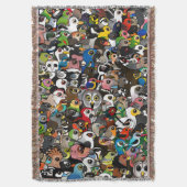 Birdorableの群集 スローブランケット (正面縦)