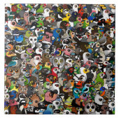 Birdorableの群集 タイル (正面)