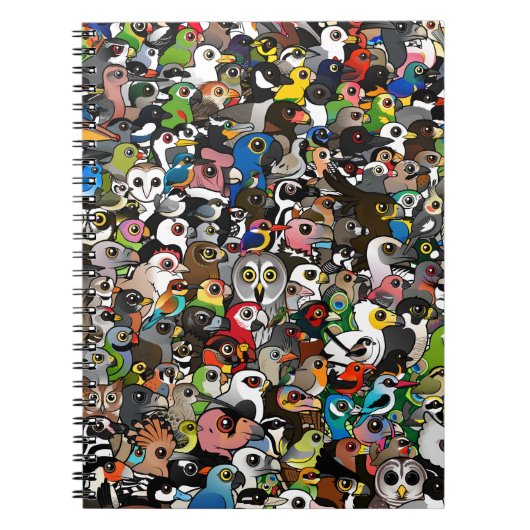 Birdorableの群集 ノートブック (正面)