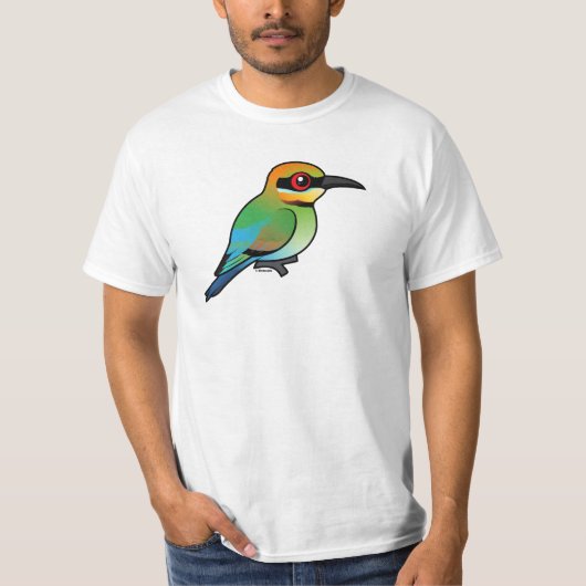 Birdorableの虹の蜂食べる人 Tシャツ (正面)