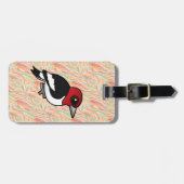 Birdorableの赤毛のキツツキ ラゲッジタグ (正面横)