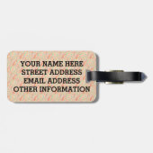 Birdorableの赤毛のキツツキ ラゲッジタグ (裏面横)