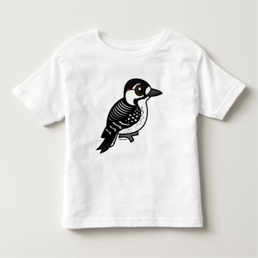 Birdorableの赤cockadedキツツキ トドラーTシャツ (正面)
