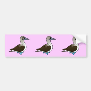 Birdorableの青足の最下位 バンパーステッカー