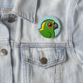 Birdorableの黄色いnapedオウム 缶バッジ (インサイチュ)