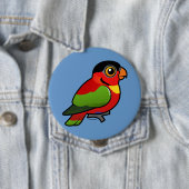 Birdorableの黄色bibbed Lory 缶バッジ (インサイチュ)