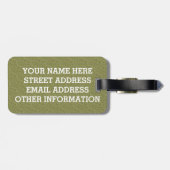 Birdorableの黒に支えられる小びとカワセミ ラゲッジタグ (裏面横)