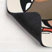 Birdorableの黒throatedフィンチ マウスパッド (コーナー)