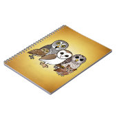 Birdorableの5羽のフクロウ ノートブック (左側)