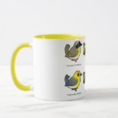 Birdorableの6匹のアメリカムシクイ マグカップ (左)