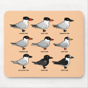 Birdorableの9羽のアジサシ(分類される) マウスパッド