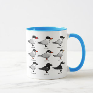 Birdorableの9羽のアジサシ(分類される) マグカップ