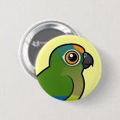 Birdorableはインコにモモ向かいました 缶バッジ (正面&裏面)