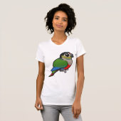 Birdorableはインコを深紅色膨らましました Tシャツ (正面フル)