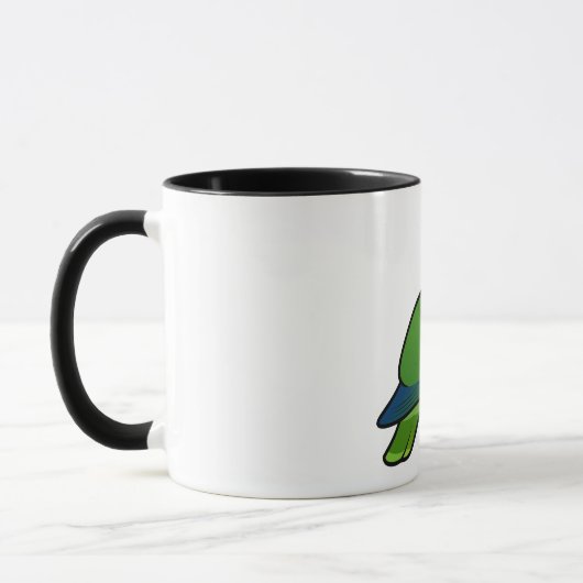 Birdorableはオウムに青向かいました マグカップ (左)