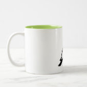 Birdorableはキツツキにアイボリー勘定書を出しました ツートーンマグカップ (左)