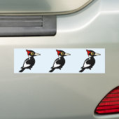 Birdorableはキツツキにアイボリー勘定書を出しました バンパーステッカー (車上)