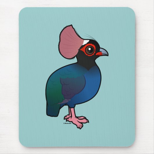Birdorableはヤマウズラの頂点に達しました マウスパッド (正面)