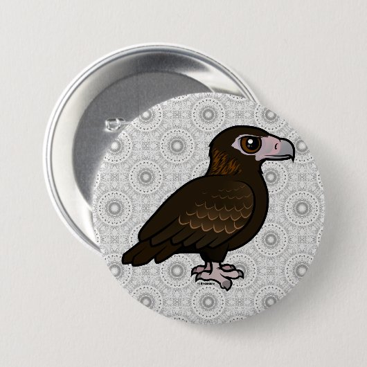 Birdorableはワシのくさび後につきました 缶バッジ (正面&裏面)