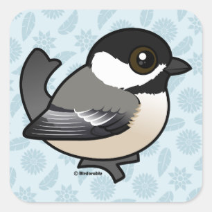 Birdorableは《鳥》アメリカゴガラを黒おおいました スクエアシール