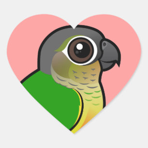 BirdorableはConure黄色味方しました ハートシール