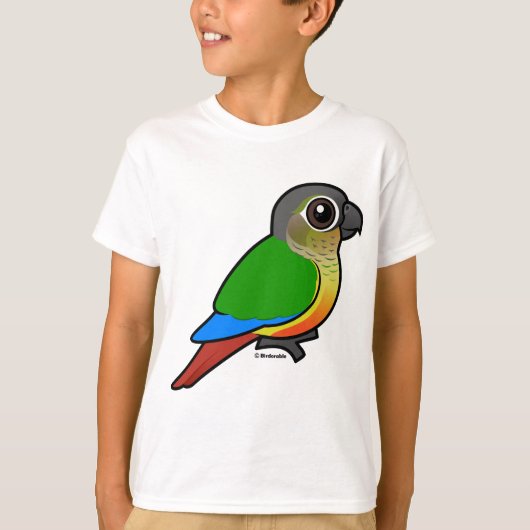 BirdorableはConure黄色味方しました Tシャツ (正面)