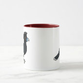 BirdorableはCurassowに青勘定書を出しました マグカップ (中央)