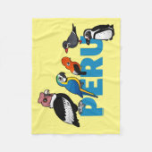 Birdorableペルー フリースブランケット (正面)