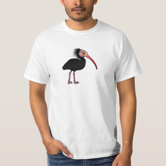 Birdorable北の禿げたトキ亜科 Tシャツ (正面)