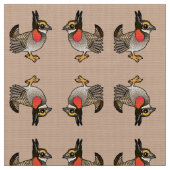 Birdorable少し草原鶏 ファブリック (クローズアップ)