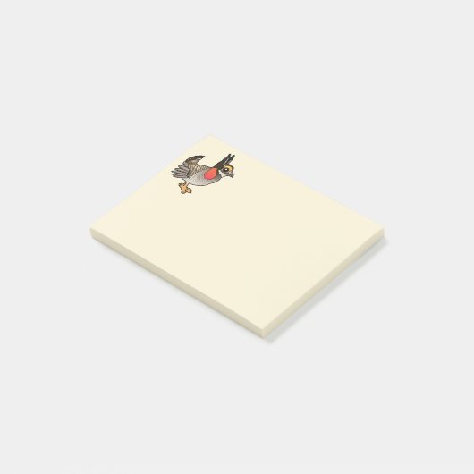 Birdorable少し草原鶏 ポストイット (アングル)