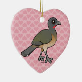 Birdorable明白なChachalaca セラミックオーナメント (右)