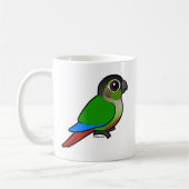 Birdorable緑cheekedのConure コーヒーマグカップ (左)