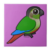 Birdorable緑cheekedのConure タイル (正面)